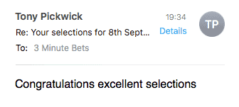 3 Minute Bets testimonial mobile 2
