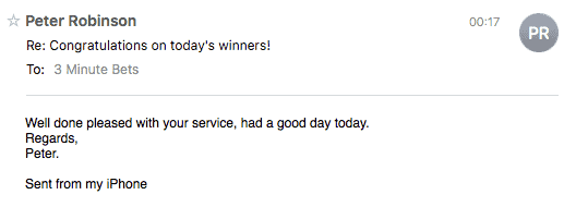 3 Minute Bets testimonial mobile 5