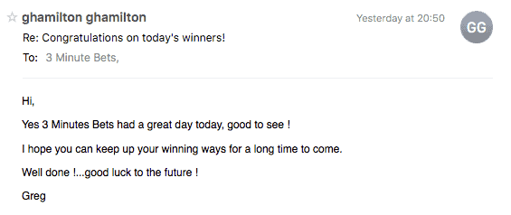 3 Minute Bets testimonial mobile 8